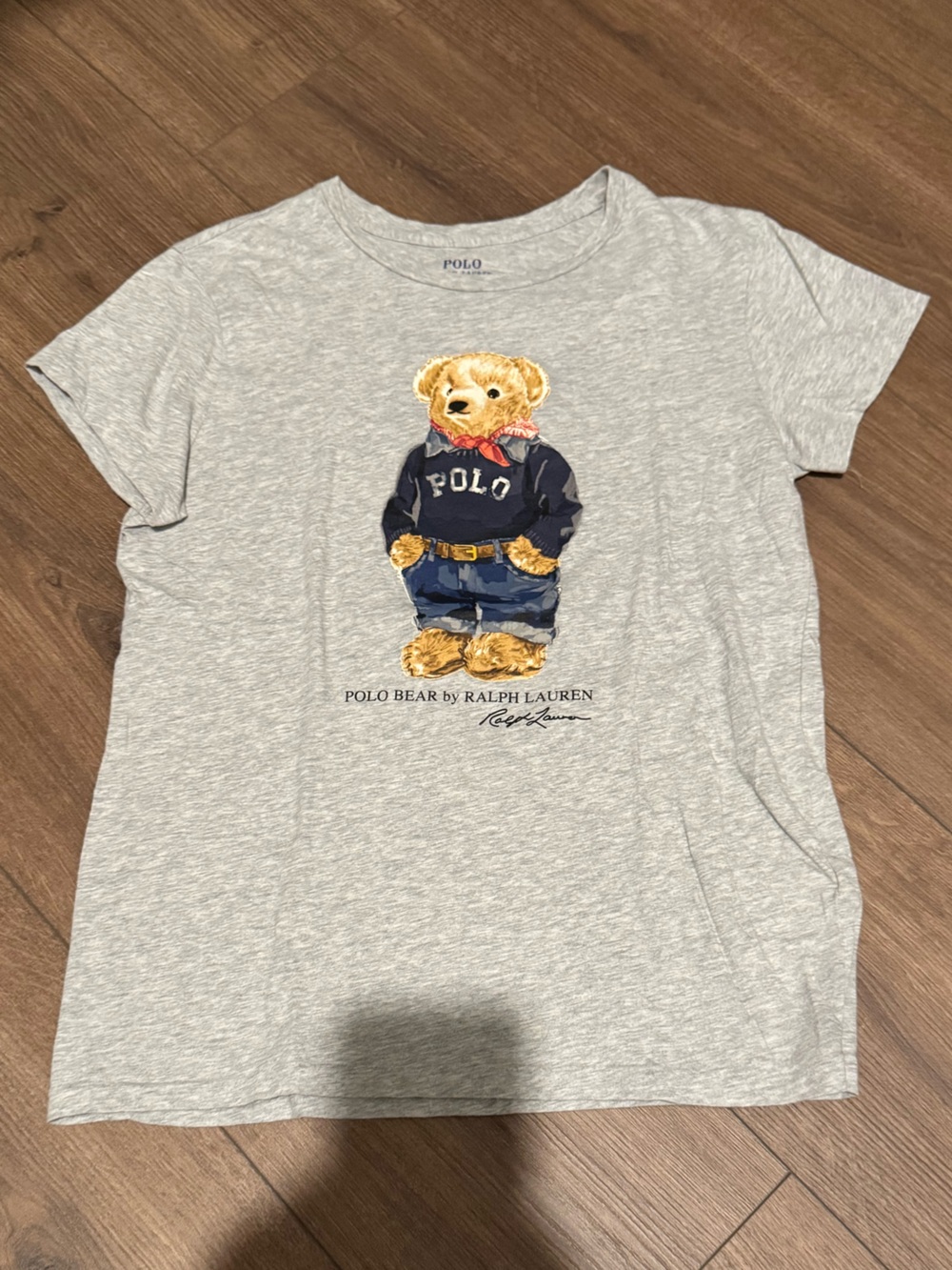 Polo by Ralph Lauren Heather Gray Bear Graphic Tee